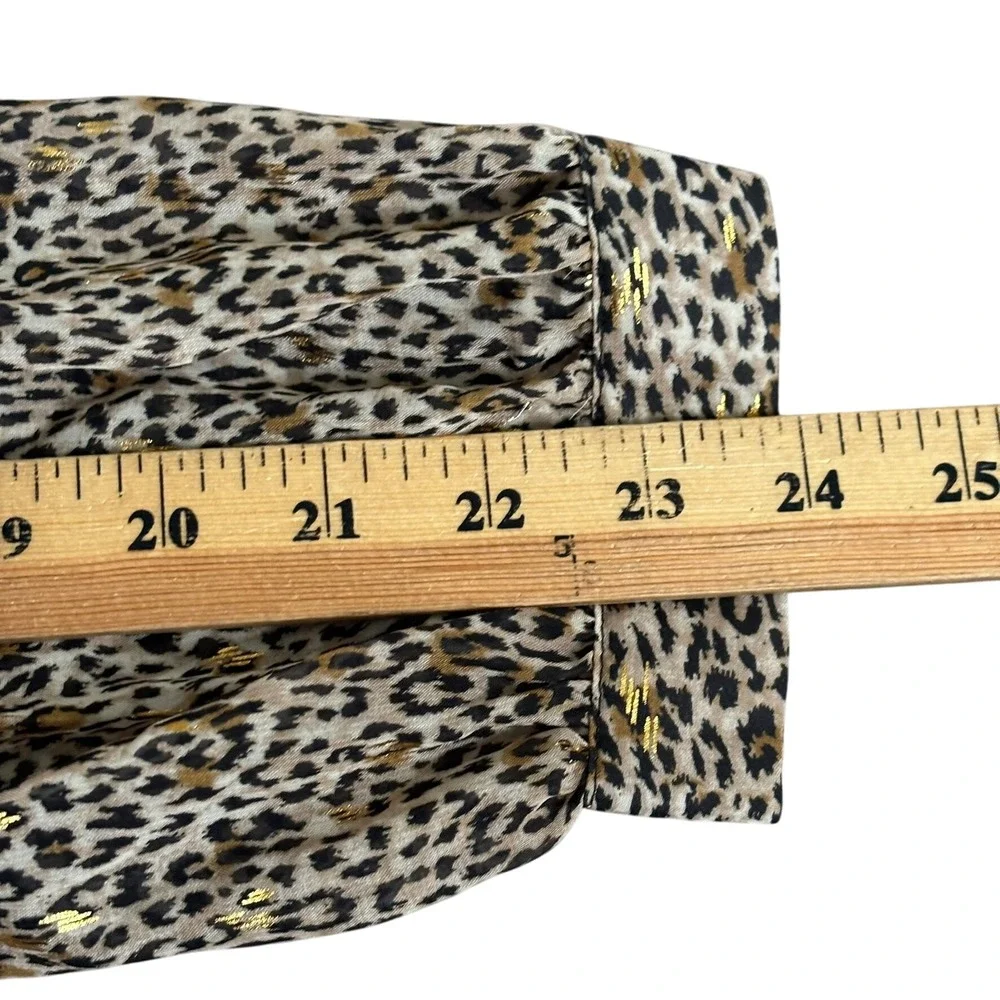 Vince Camuto Off the‎ Grid Leopard Print Mini Dress Sz M Chiffon Maximalism